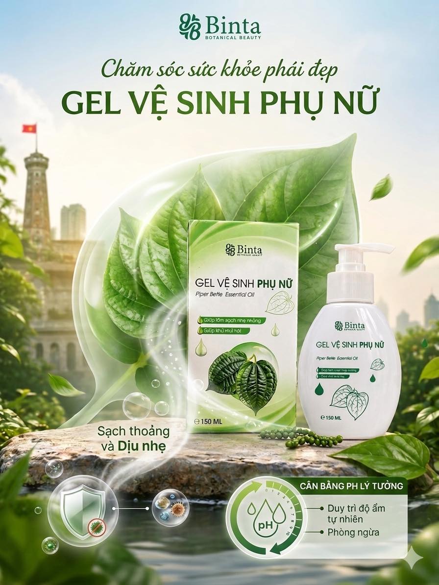 Gel Vệ Sinh Phụ Nữ Binta – Bí Quyết Sạch Thoáng, Tự Tin Cho Nàng Văn Phòng suốt 24h